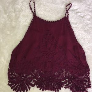 Maroon tank top
